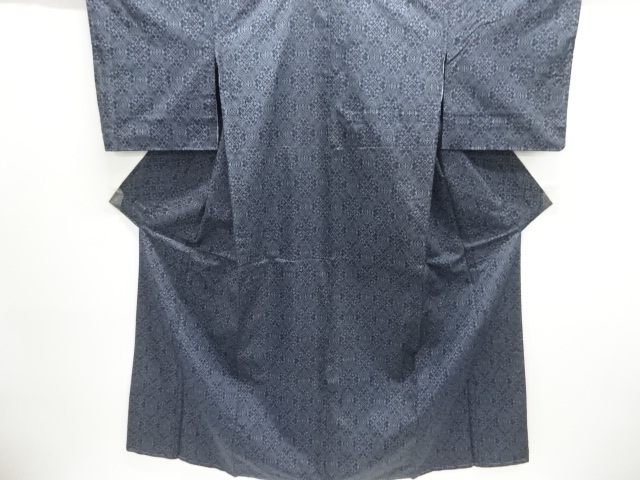 JAPANESE KIMONO / SILK / NISHIJIN / DENSHO TSUMUGI / WOVEN FLORAL CREST